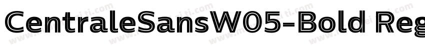 CentraleSansW05-Bold Regular字体转换